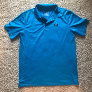 Blue Under Armour Polo - Boys Youth XL